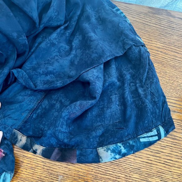 Vintage Patchwork Batik Quilted Duster Kimono Overcoat - OS Simple People Batik - Picture 8 of 10